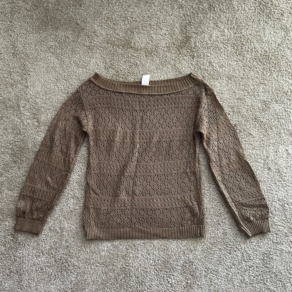 Vintage Brown Knit Sweater size S